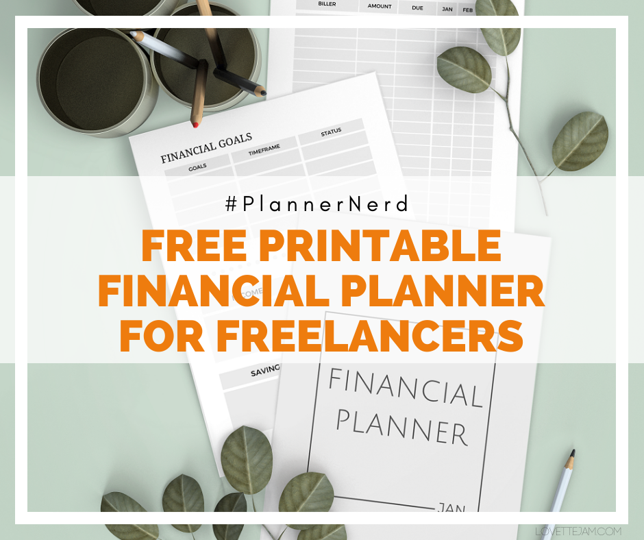 #PlannerNerd:  FREE Printable Financial Planner