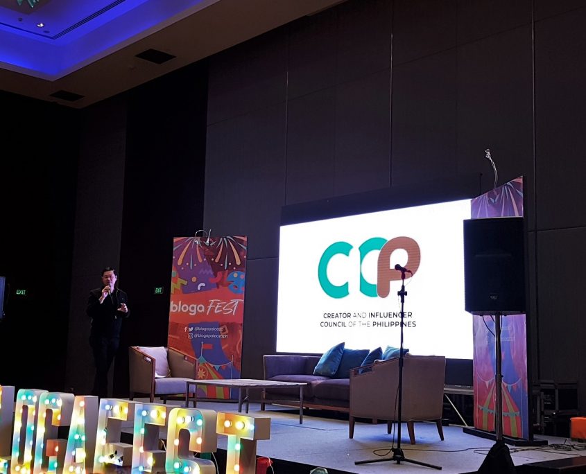 Donald Lim of Dentsu Aegis formally announces the launch of the Creator and Influencer Council of the Philippines (CICP)